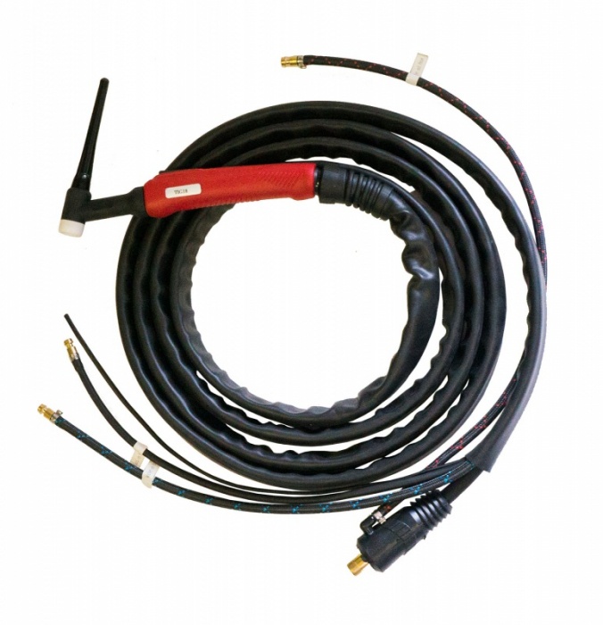 Горелка TIG 18 320A (100%), Trak-50MMQ, газ-б/р, вода б/р, с упр. разъёмами 2-3-5pin, 8m